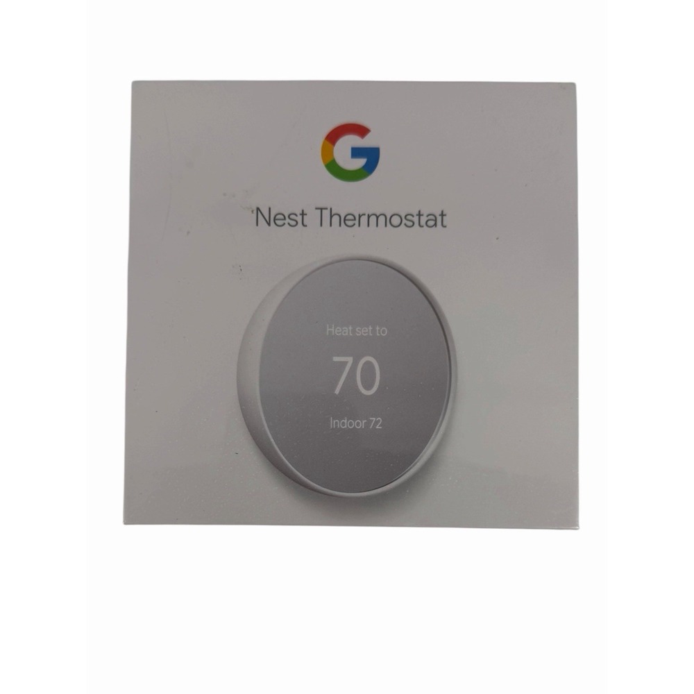 Google Nest Smart Thermostat, Snow - GA01334-US